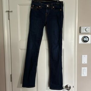 True Religion Billie Mid Rise Straight Size 28